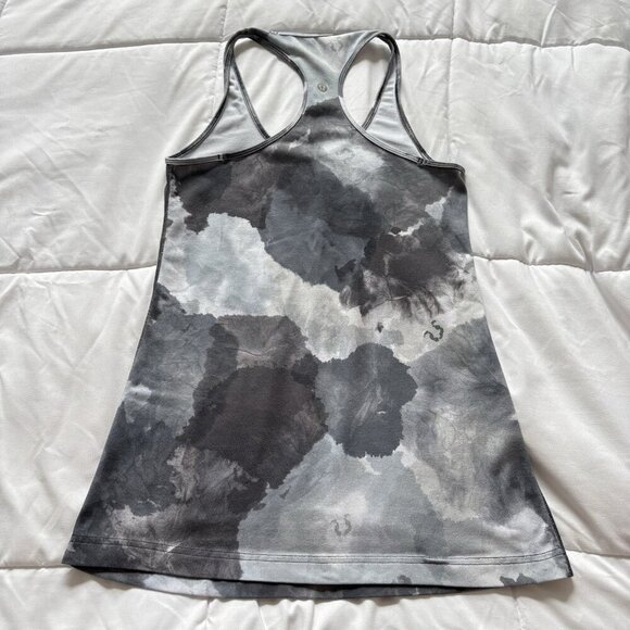 Lululemon Tank Top Womens Size 6 Racerback White Coal Tinted Cool Athletic Yoga - Picture 5 of 6